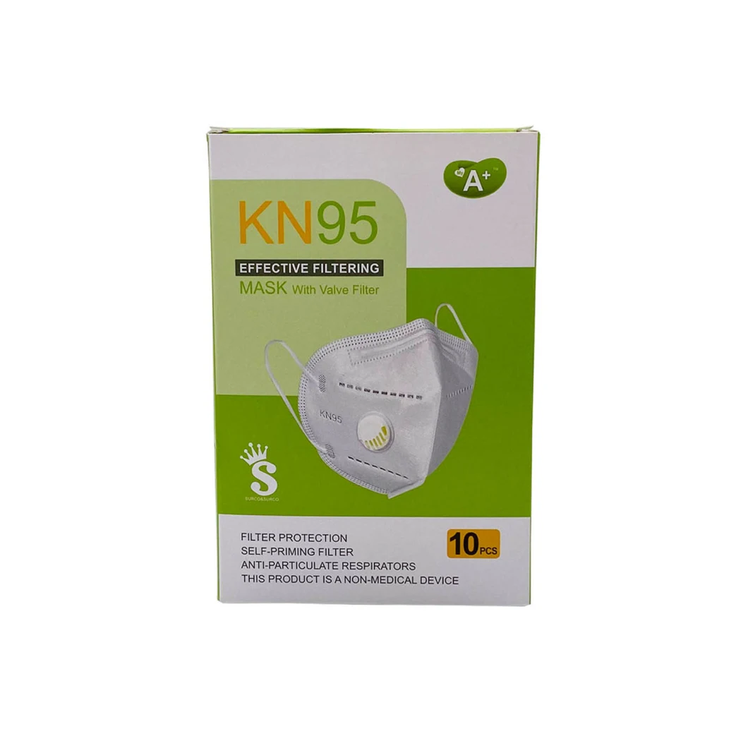 Wholeasle Disposable N95, KN95, FFP2 Face Mask with Breathing Valve