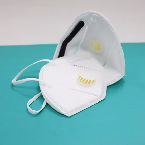 Máscara facial descartável 3 D Máscara facial descartável 5 camadas N95 Máscara facial descartável Kn95 (N95 ou FFP2) com válvula de respiração