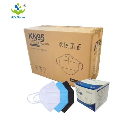 Máscara facial cirúrgica descartável de proteção médica KN95 4 camadas N95